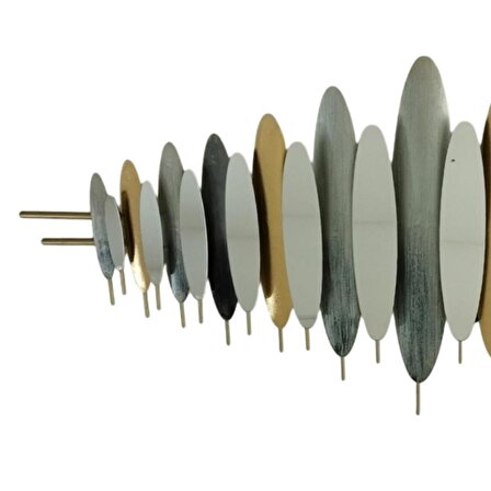 T.Concept Dekoratif Dayanıklı Zarif Aynalı Tablo Metal Gold 145 cm
