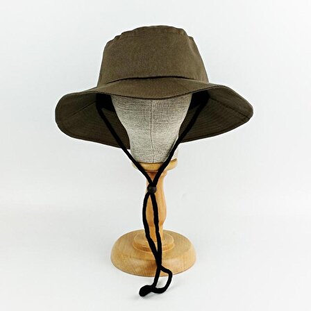 Güneş Korumalı Haki Safari Fötr Şapka