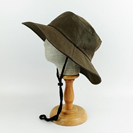 Güneş Korumalı Haki Safari Fötr Şapka