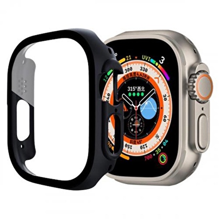 Coofbe 49MM Apple Watch Ultra Full Koruma Zırhlı Kılıf, Ekran Koruyuculu Apple Watch Ultra Kılıf