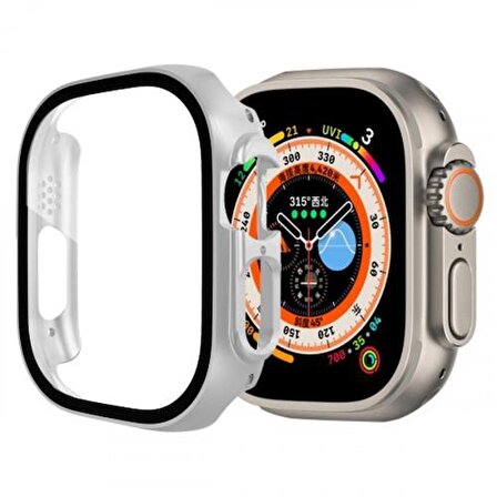 Coofbe 49MM Apple Watch Ultra Full Koruma Zırhlı Kılıf, Ekran Koruyuculu Apple Watch Ultra Kılıf