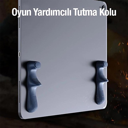 Coofbe Tüm Tabletlere Uyumlu 2 Adet Parmak Tutucu Oyun Kolu, Yapışkanlı Silikon Gamer Tablet Kolu