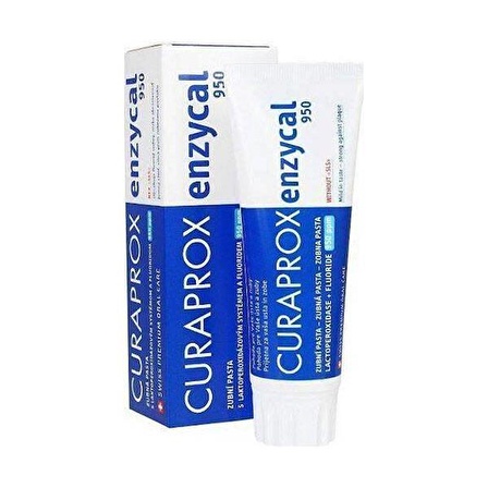 Curaprox Enzycal 950 PPM Diş Macunu 75 ML Fark daha az plak ve az tartar