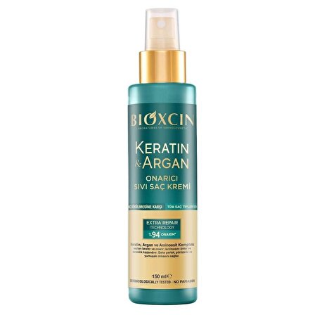 Bioxcin Keratin & Argan Onarıcı Sıvı Saç Bakım Kremi 150ml..elfakozmatik