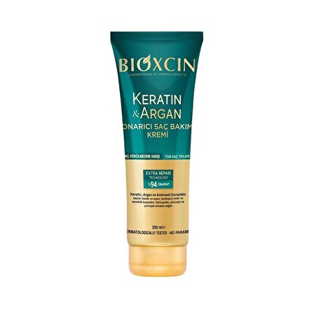 Bioxcin Keratin ve Argan Onarıcı Saç Bakım Kremi 250 ml..elfakozmatik