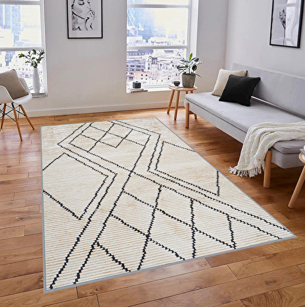 Dijital Baskı Yıkanabilir Kaymaz Taban Salon Halısı Ve Yolluk RVG1825