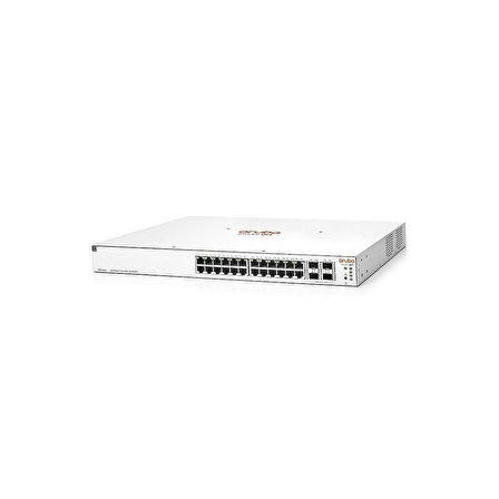 HP Aruba Instant On JL684B 1930-24G, 24Port,  GigaBit, 24 Port PoE, 370W, 4 Port Gigabit SFP, Yönetilebilir, Rack Mount Switch