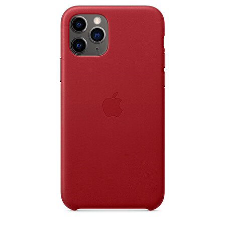 Apple iPhone 11 Pro Deri Kılıf (PRODUCT RED) Kırmızı - MWYF2ZM/A