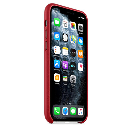 Apple iPhone 11 Pro Deri Kılıf (PRODUCT RED) Kırmızı - MWYF2ZM/A