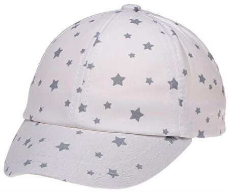 Miniko Kids 6 - 12 Ay UV Korumalı Gemili Şapka Beyaz