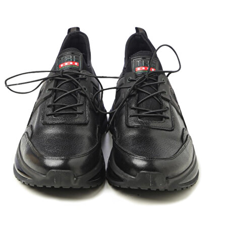 Erkek Sneaker OZ-3362 John May Siyah Geyik-Siyah Strech Kumaş