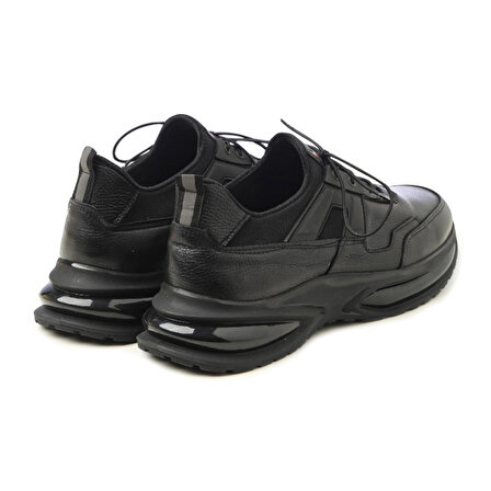 Erkek Sneaker OZ-3362 John May Siyah Geyik-Siyah Strech Kumaş