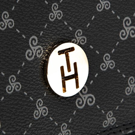 TH Bags  Kadın Çapraz Çanta TH-YS99-369 Siyah Logolu