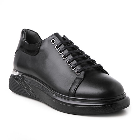 Erkek Sneaker ( Günlük) KA-ALFA3203 John May Siyah Cemre-Siyah Kırışık