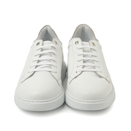 Erkek Sneaker ( Günlük) KA-C11744 John May Casual Beyaz Maçka-Taş Süet