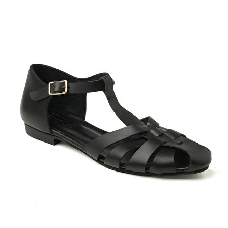 Kadın Sandalet MX-M.23050 ZB-V01 Giuseppe Mengoni Parlak Siyah