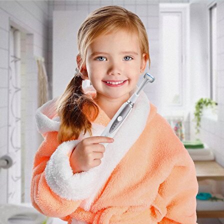 Triple Bristle Çocuk Sonic Diş Fırçası - Diş ve Diş Etlerini Temizlemek İçin - 2 Adet