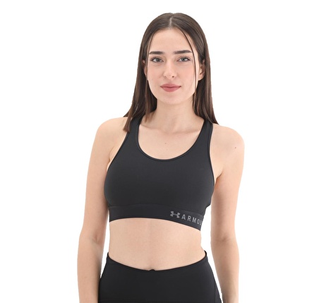 A1307196-001-001 Under Armour Armour Mid Keyhole Bra Kadın Büstiyer Siyah