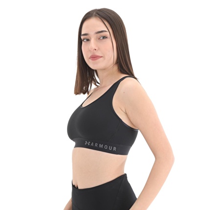 A1307196-001-001 Under Armour Armour Mid Keyhole Bra Kadın Büstiyer Siyah