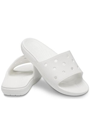Crocs 206121 Classic Crocs Slide Beyaz Unisex Terlik
