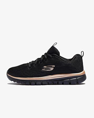 Skechers 12615 BKRG GRACEFUL-GET CONNECTED Kadın Günlük Spor Ayakkabı