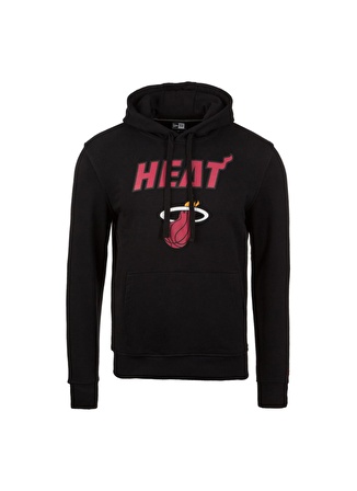 New Era Kapüşon Yaka Siyah Erkek Sweatshırt 11530757-TEAM LOGO PO HOODY MIAHEA