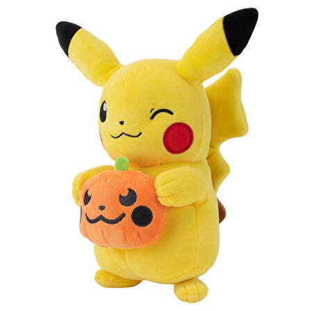 Pokemon Peluş Figür 20cm Halloween Seri - Pikachu Balkabaklı