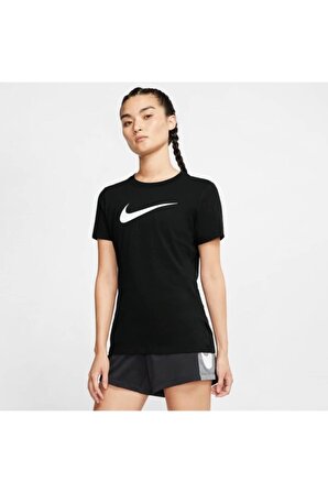 Nike W Dry Tee Dfc Crew Kadın Tişört AQ3212-010-Siyah