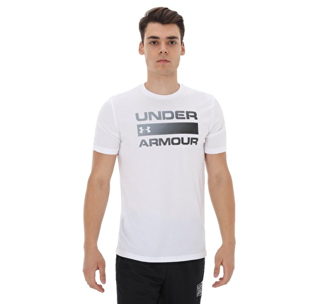 A1329582-100-100 Under Armour Ua Team Issue Wordmark Ss Erkek T-Shirt Beyaz