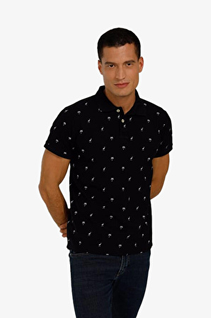 Superfly Men Poloshırt Black Erkek T-Shirt 22971-02