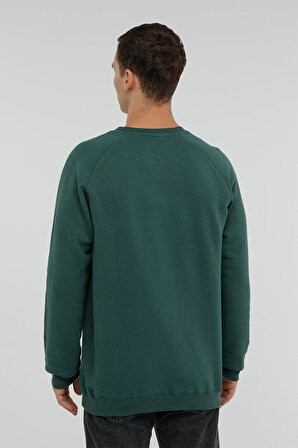 MEN SWEAT Yeşil Erkek Sweatshirt