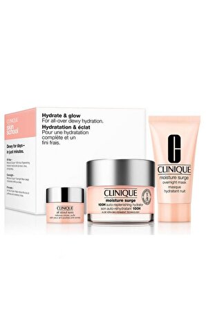 Clinique Hydrate&Glow All-Over Hydration 50 ml Yüz Nemlendirici Set