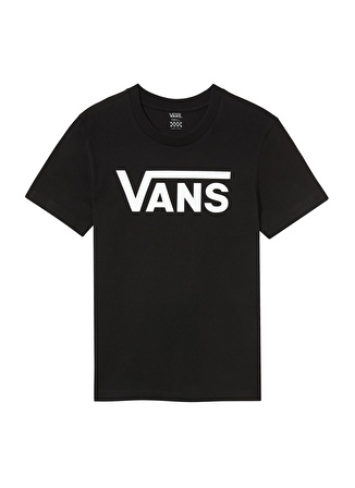 Vans O Yaka Baskılı Siyah Kadın T-Shirt VN0A3UP4BLK1 FLYIN