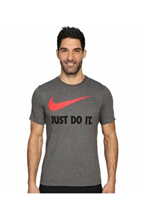 NIKE TEE JUST DO IT LOGO GRİ ERKEK TSHIRT BV0623-071