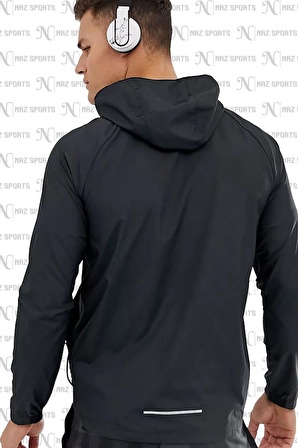 Nike Essential Hooded Running Su Tutmaz Kumaş Kapüşonlu Erkek Spor Ceket