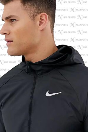 Nike Essential Hooded Running Su Tutmaz Kumaş Kapüşonlu Erkek Spor Ceket