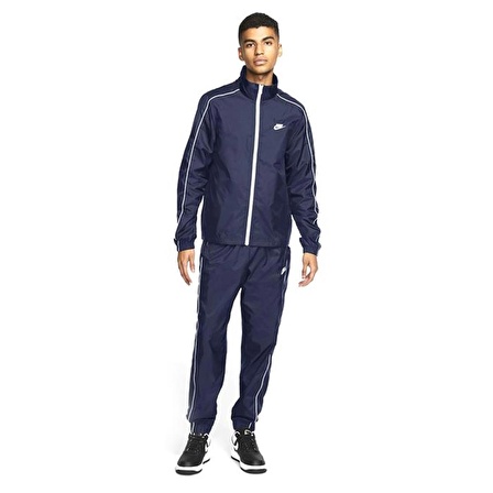 Nike M Nsw Ce Trk Suit Wvn Basic Erkek Mavi Günlük Stil Eşofman Takımı BV3030-410