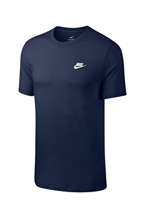 Nike M Nsw Club Tee Erkek Lacivert T-shirt - AR499