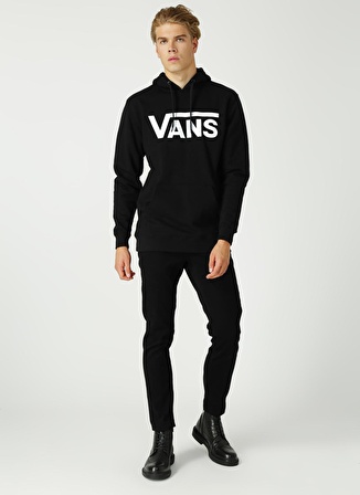 Vans Siyah - Beyaz Erkek Sweatshırt VN0A456BY281 CLASSIC PO HOODIE II