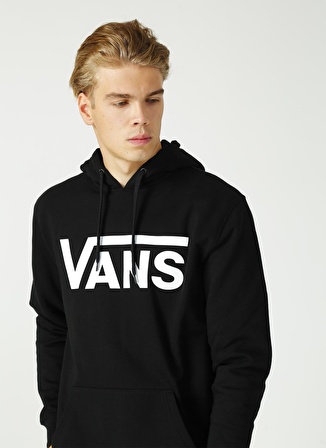 Vans Siyah - Beyaz Erkek Sweatshırt VN0A456BY281 CLASSIC PO HOODIE II