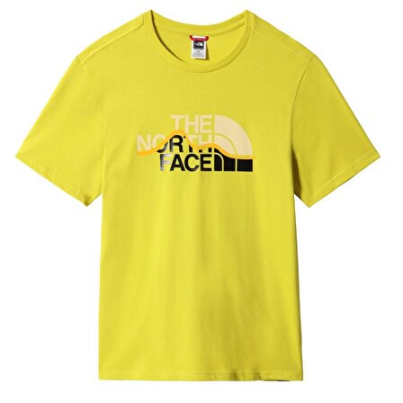 The North Face Mountain Line Erkek Tişört Sarı