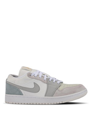 Nike AIR JORDAN 1 LOW Sneaker Erkek Ayakkabı Beyaz / Gri