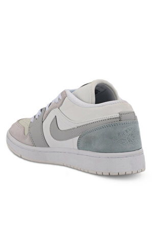 Nike AIR JORDAN 1 LOW Sneaker Erkek Ayakkabı Beyaz / Gri
