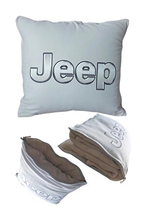 Jeep Baskılı Battaniyeli Opsiyonel Yastık