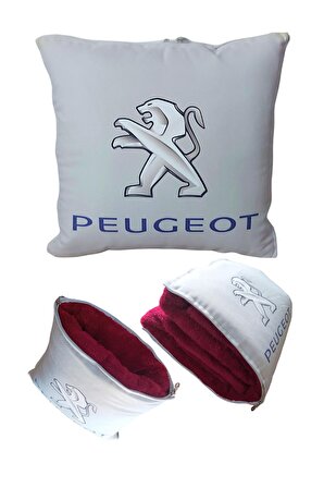 Peugeot Baskılı Battaniyeli Opsiyonel Yastık