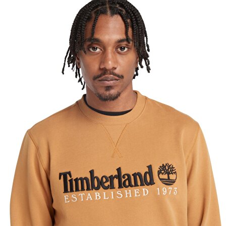 Timberland Erkek Sweatshirt Embroidery Logo Brush Back
