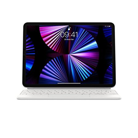 11 inç iPad Pro (3. nesil) ve iPad Air (4. nesil) için Magic Keyboard - Türkçe Q Klavye Beyaz - MJQJ3TQ/A