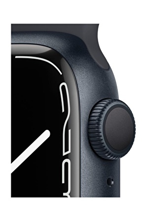 Apple Watch Series 7 GPS, 41mm Gece Yarısı Alüminyum Kasa ve Gece Yarısı Spor Kordon -  MKMX3TU/A