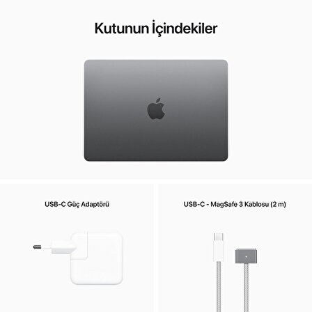 Apple MacBook Air 13'' M2 Çip 8 Çekirdekli CPU 10 Çekirdekli GPU 8 GB Bellek 512GB SSD Uzay Grisi - MLXX3TU/A