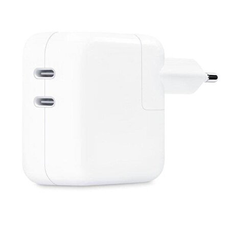 Apple 35 W Çift USB-C Bağlantı Noktalı Güç Adaptörü - MNWP3TU/A Apple Türkiye Garantili